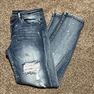 Judy Blue distressed boyfriend fit jeans